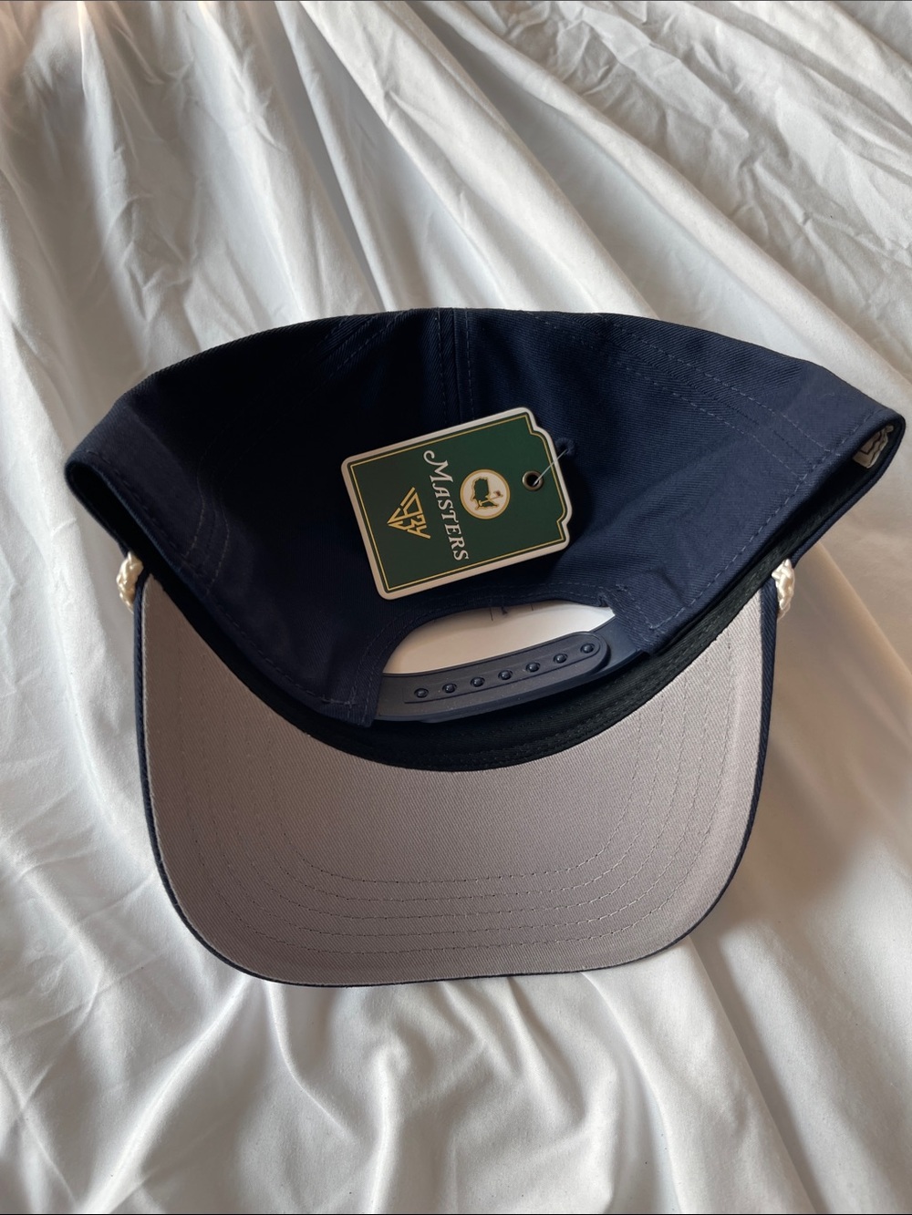 NWT The Masters Augusta Berckmans Navy Rope-Trim Hat - Picture 2 of 3